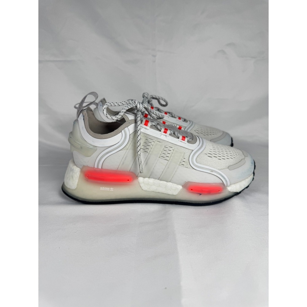 Adidas NMD_R1 V3 J GX2034 Boys US 3.5 Sneaker White Solar Red Running Shoes